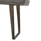 Grey Velvet Bench - Price Crash Furniture