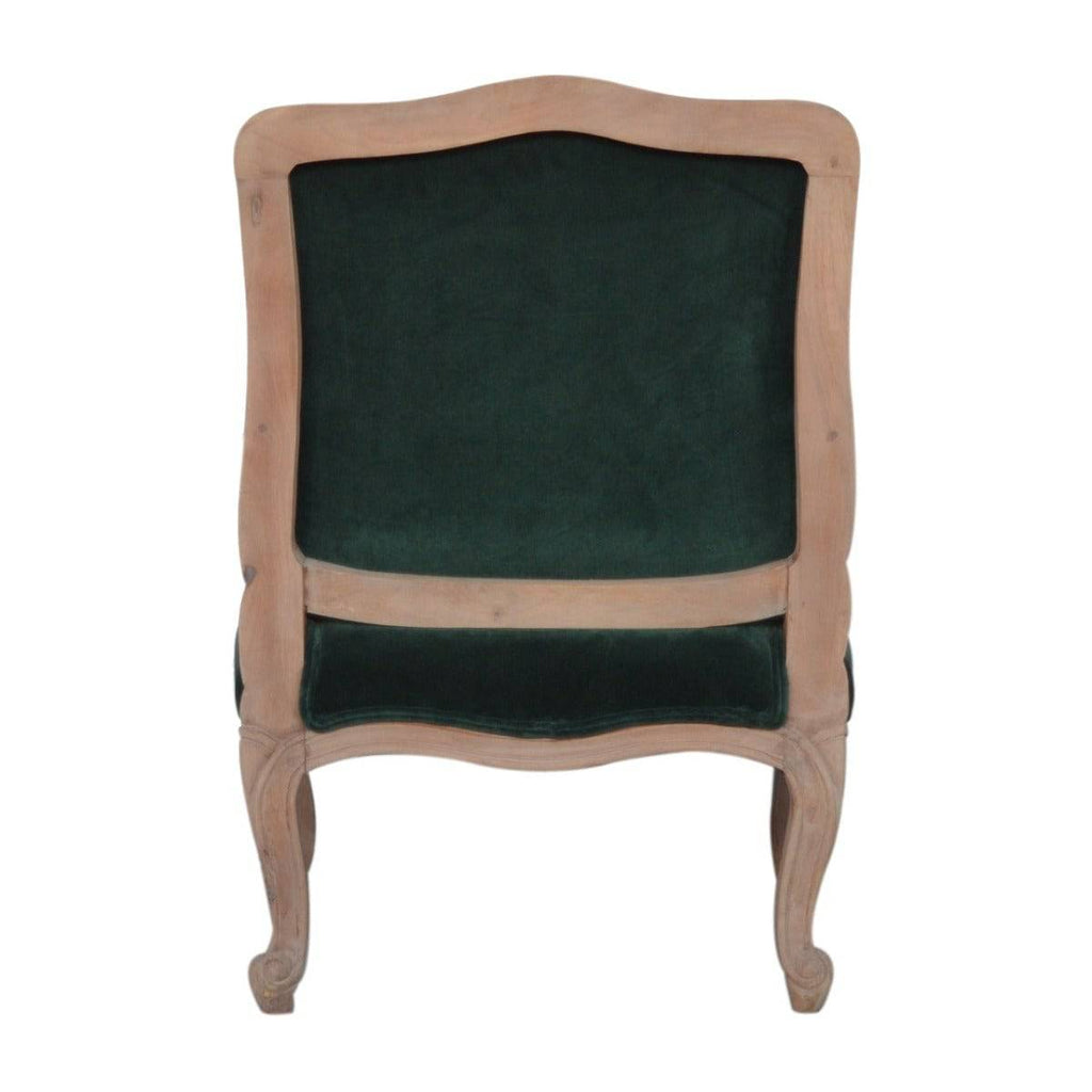 Grey Velvet French Style Chair - Price Crash Furniture