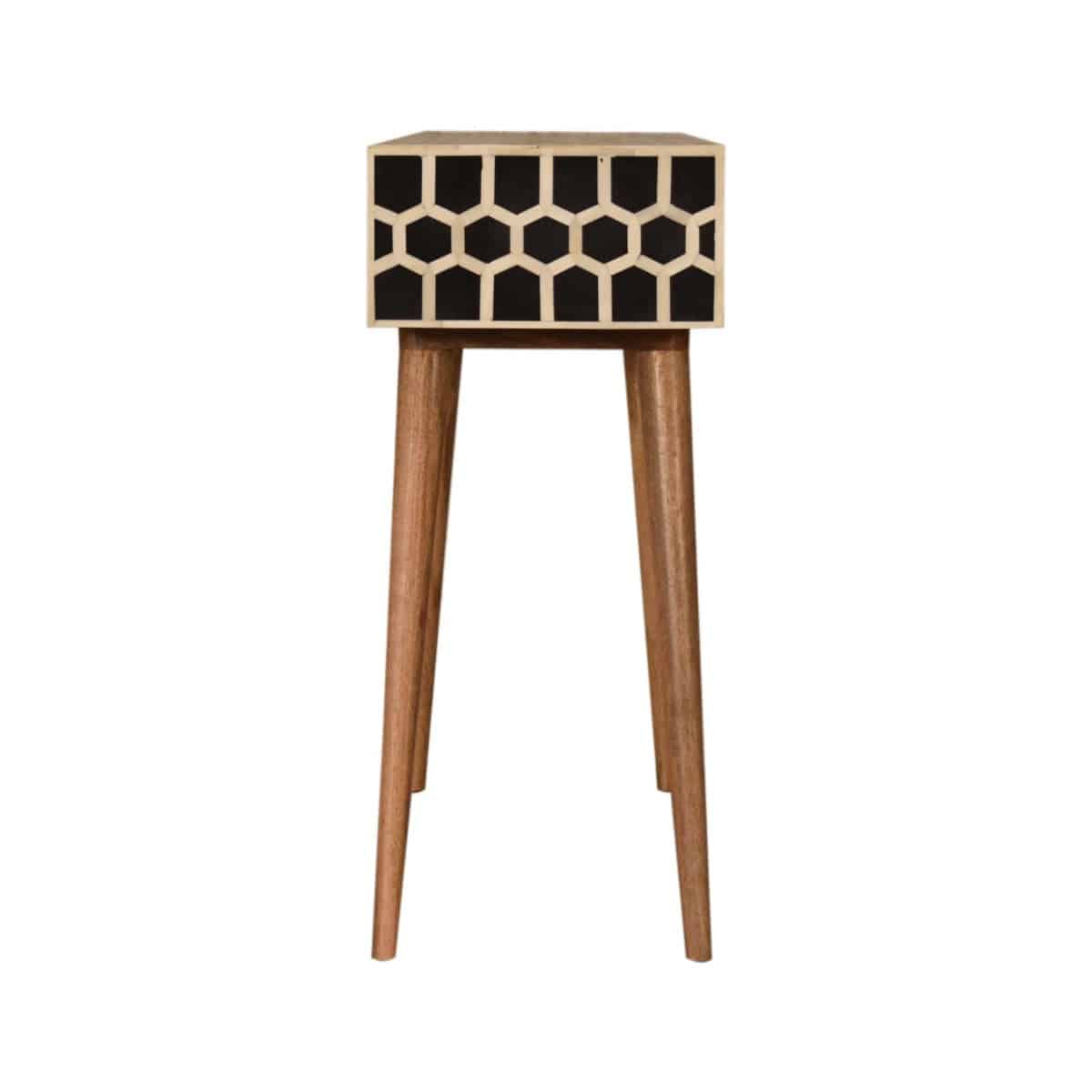 Honeycomb Bone Inlay Console Table - Price Crash Furniture