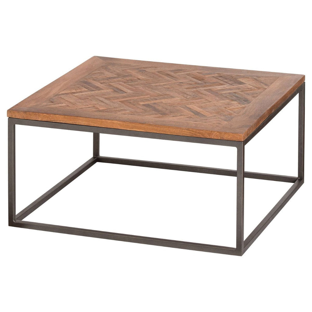 Hoxton Collection Coffee Table With Parquet Top - Price Crash Furniture