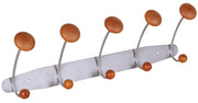 Space Saver 5 Hook Coat Rail - Price Crash Furniture