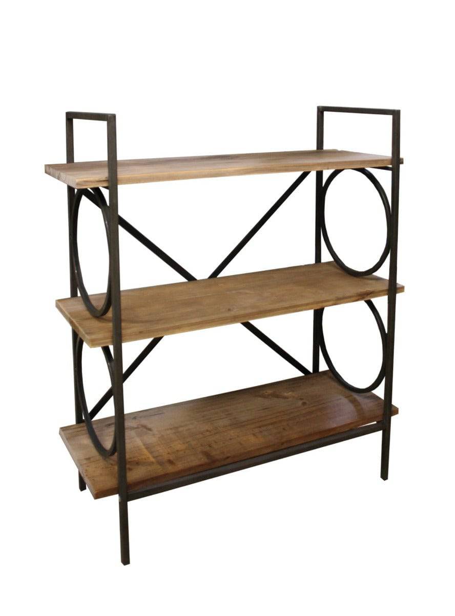 Industrial Style Free Standing Shelving Unit, 3 Shelves - Price Crash Furniture