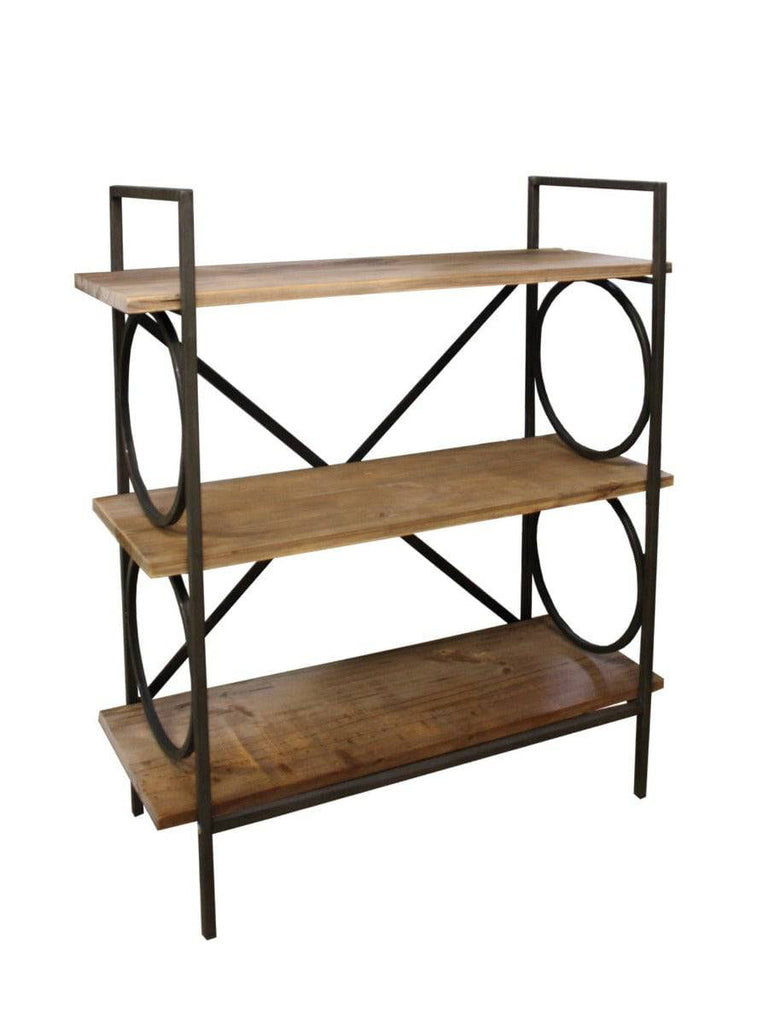 Industrial Style Free Standing Shelving Unit, 3 Shelves - Price Crash Furniture