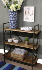 Industrial Style Free Standing Shelving Unit, 3 Shelves - Price Crash Furniture