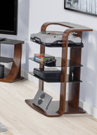 JF204 Florence Entertainment Unit / Hi-Fi Stand in Walnut by Jual - Price Crash Furniture