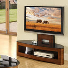 JF209 Florence Cantilever TV Stand in Walnut for up to 50" TVs - Price Crash Furniture