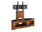 JF209 Florence Cantilever TV Stand in Walnut for up to 50" TVs - Price Crash Furniture