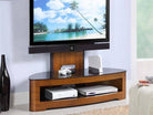 JF209 Florence Cantilever TV Stand in Walnut for up to 50" TVs - Price Crash Furniture