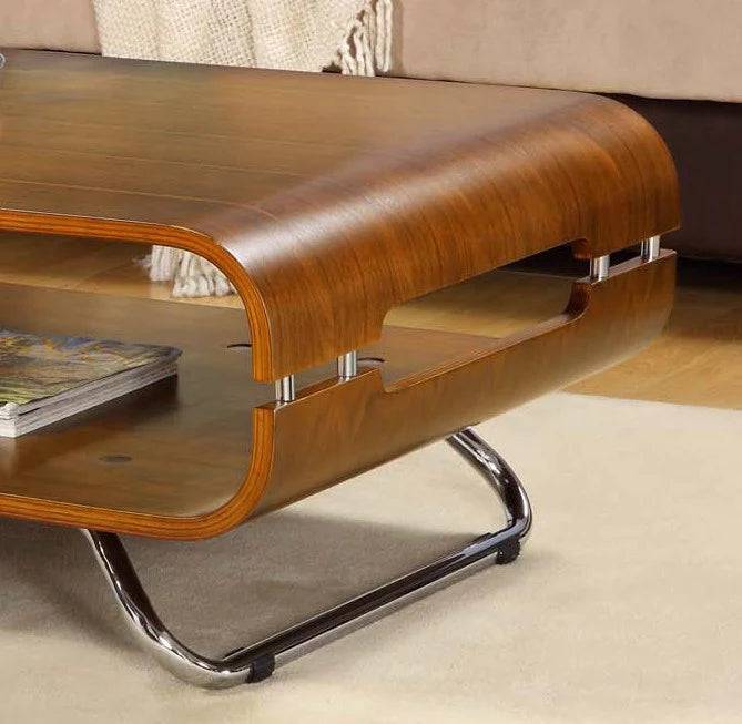 JF302 San Marino Rectangle Coffee Table in Walnut by Jual - Price Crash Furniture