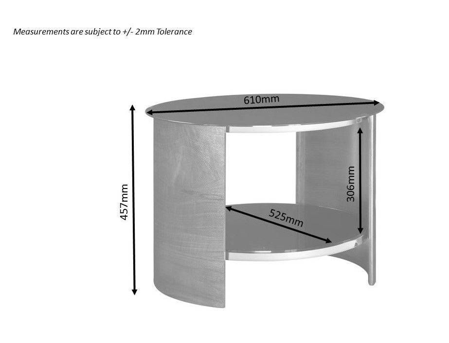 JF303 San Marino Lamp Side Table in Grey by Jual - Price Crash Furniture