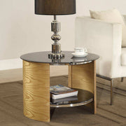 JF303 San Marino Lamp Side Table in Oak by Jual - Price Crash Furniture