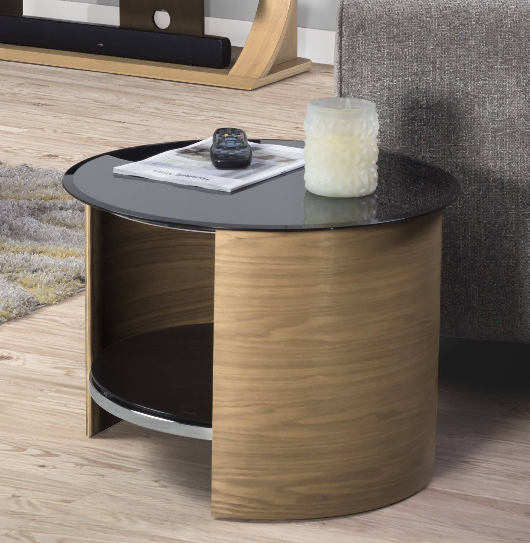 JF303 San Marino Lamp Side Table in Oak by Jual - Price Crash Furniture