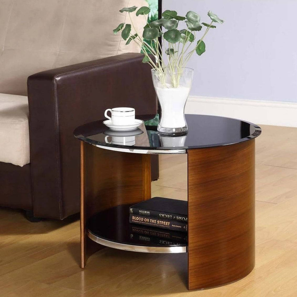JF303 San Marino Lamp Side Table in Walnut by Jual - Price Crash Furniture