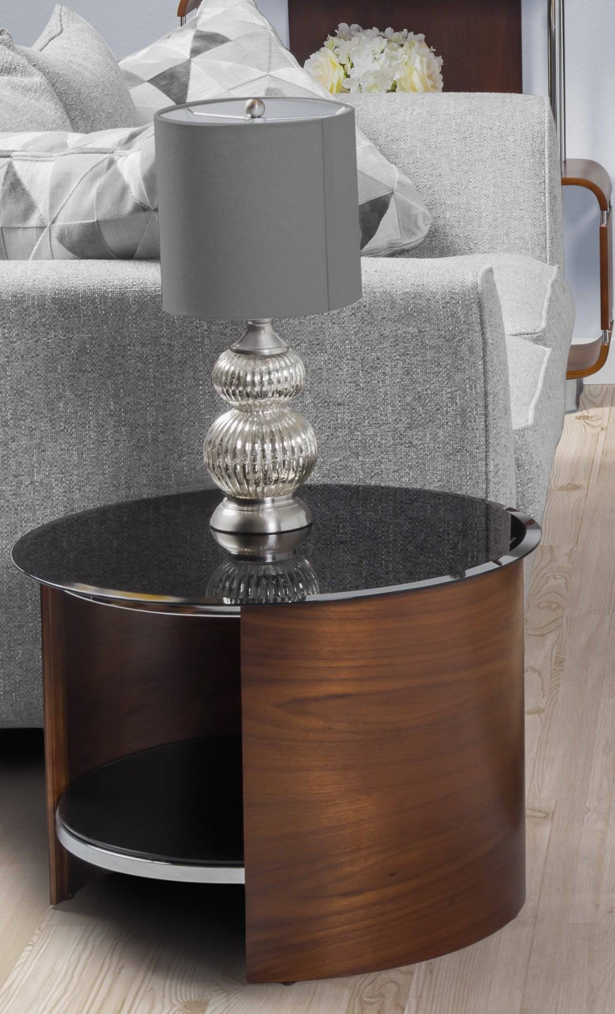 JF303 San Marino Lamp Side Table in Walnut by Jual - Price Crash Furniture