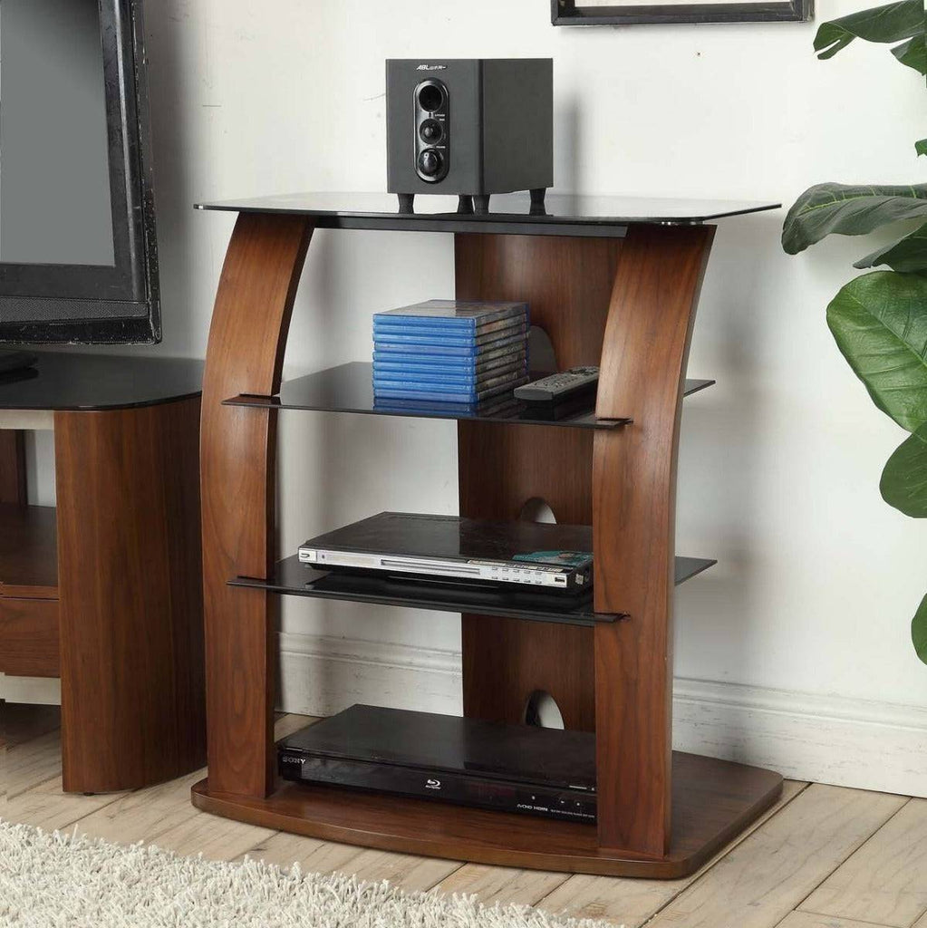 JF313 Melbourne Entertainment Unit HiFi Stereo Stand in Walnut by Jual - Price Crash Furniture