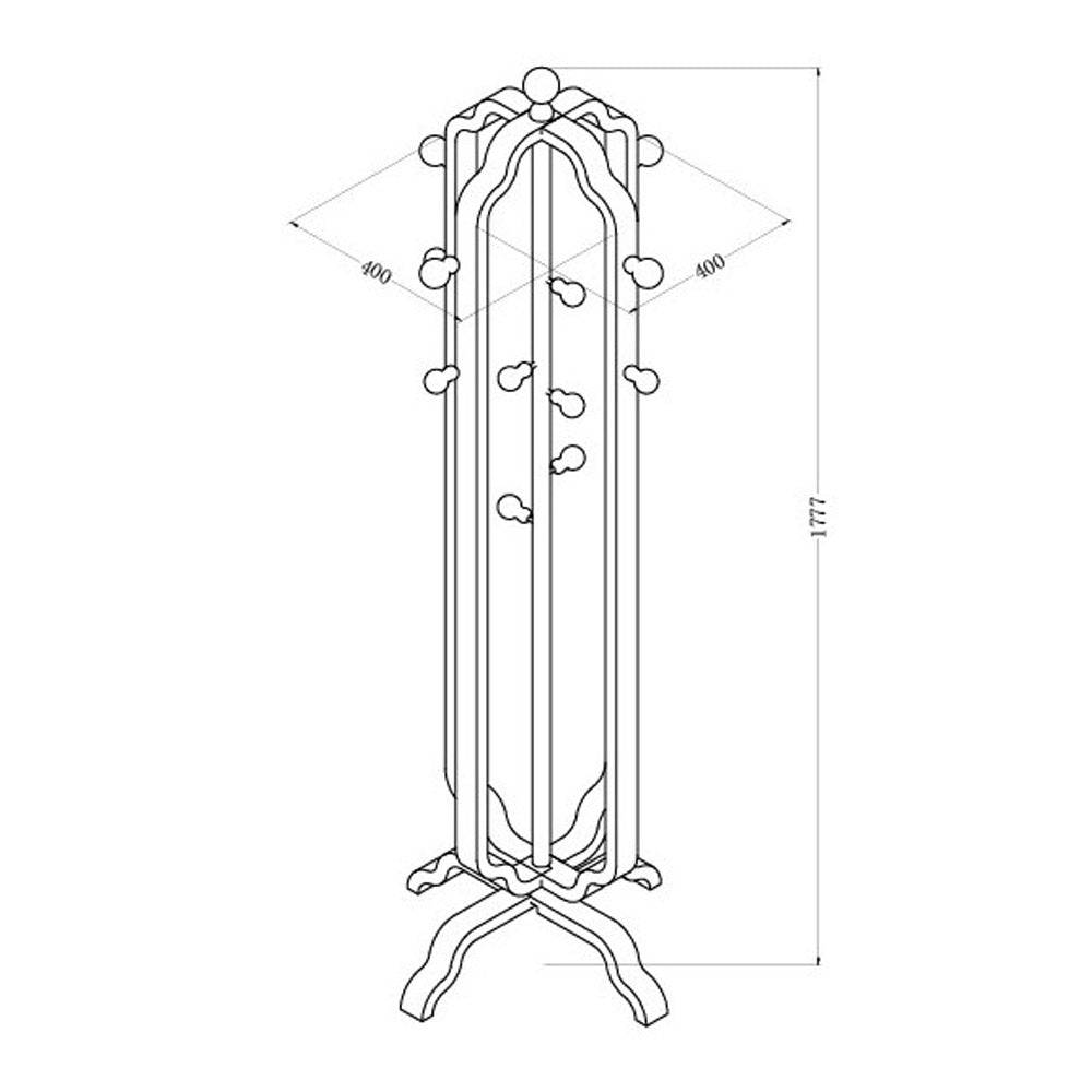 JF505 San Marino Coat Stand in Oak by Jual - Price Crash Furniture