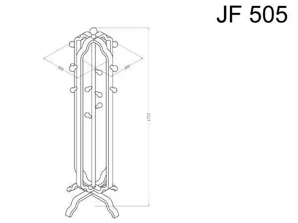 JF505 San Marino Coat Stand in Walnut by Jual - Price Crash Furniture