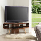 JF701 Havana Corner TV Stand for up to 50" TVs in Walnut by Jual - Price Crash Furniture