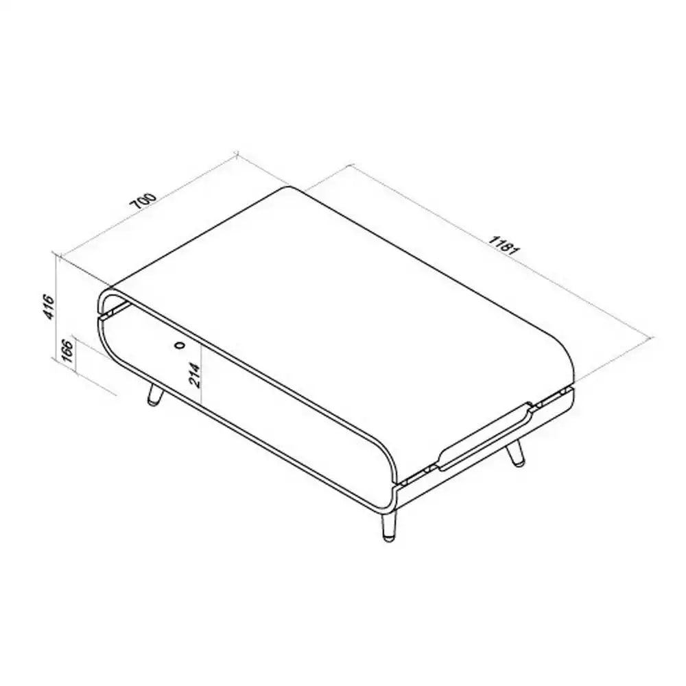 JF703 Havana Coffee Table in Oak by Jual - Price Crash Furniture