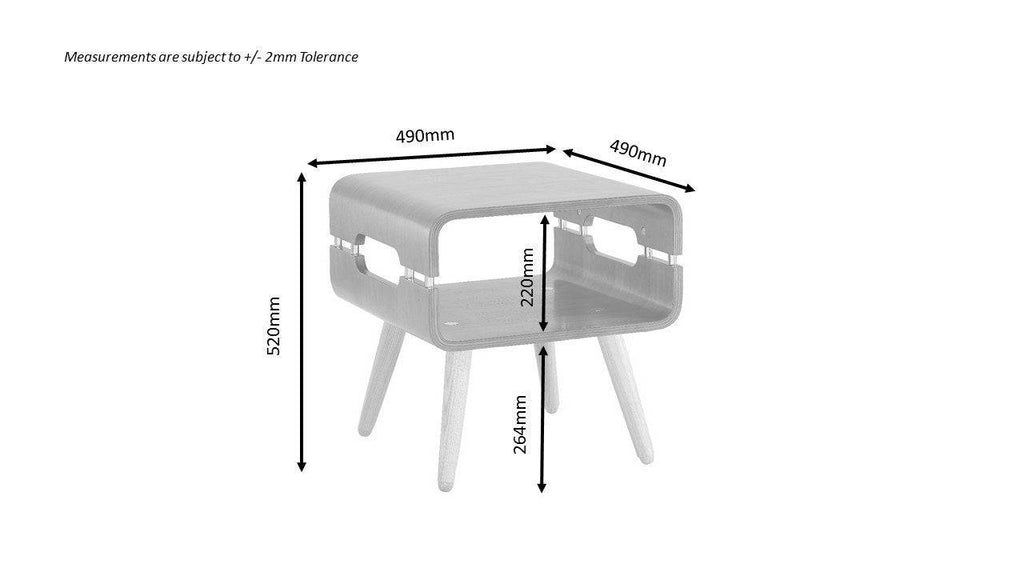 JF704 Havana Lamp Table in Walnut by Jual - Price Crash Furniture