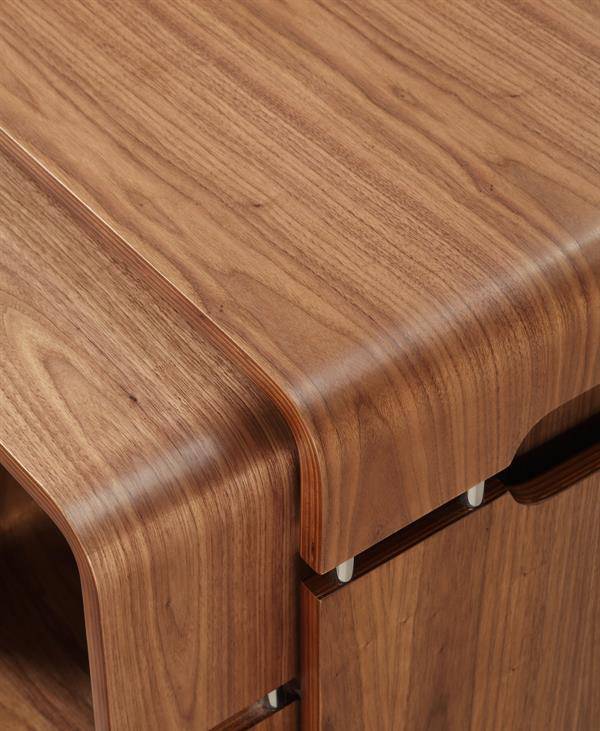 JF704 Havana Lamp Table in Walnut by Jual - Price Crash Furniture