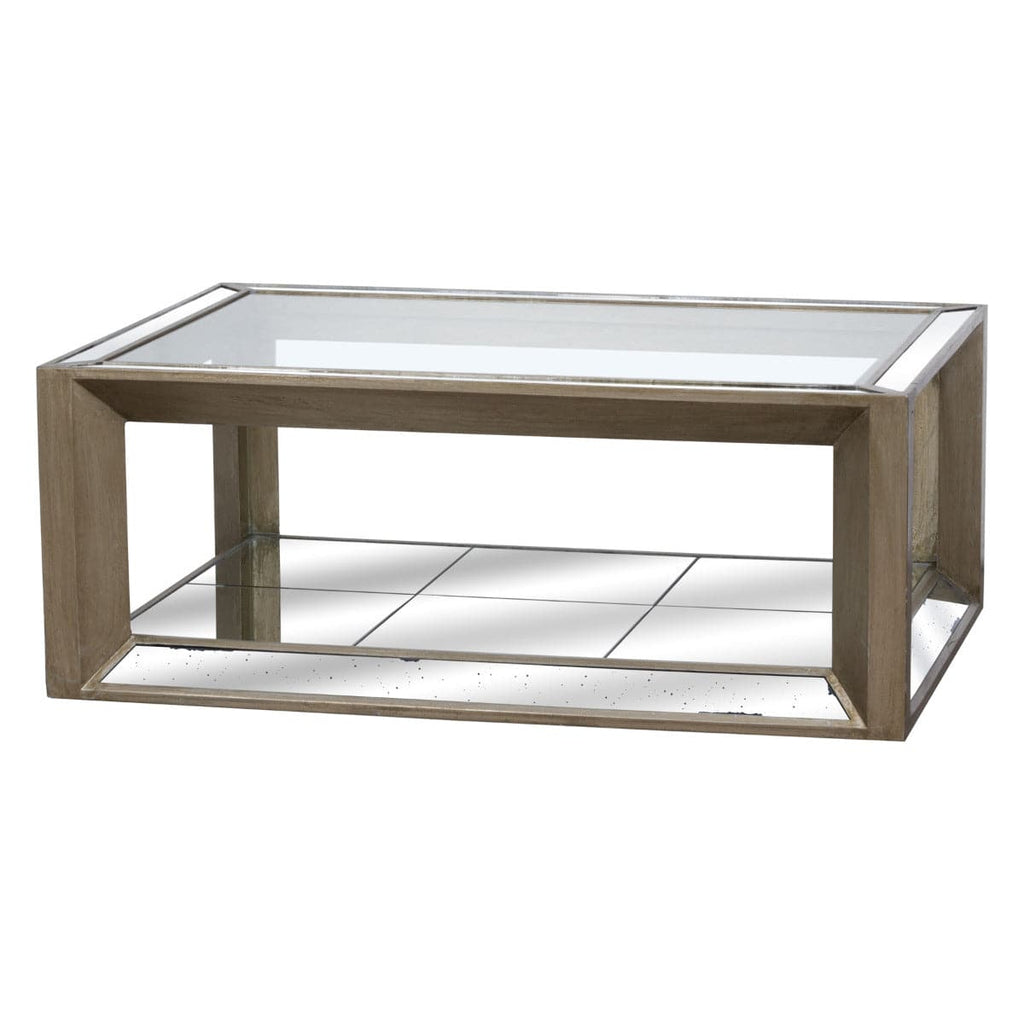 Large Augustus Mirrored Coffee Table - Price Crash Furniture