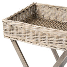 Large Grey Wash Wicker Basket Butler Tray - Price Crash Furniture