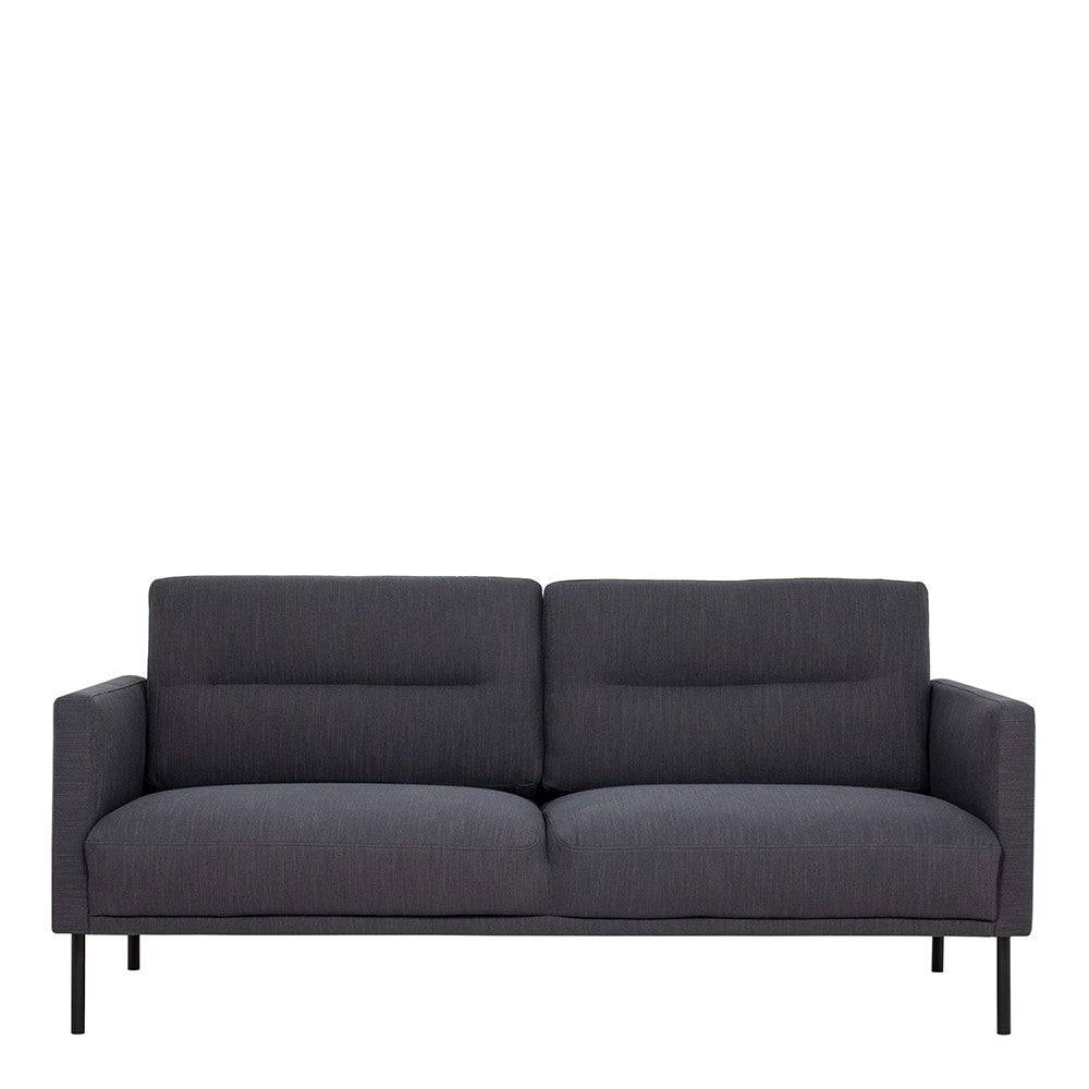 Larvik 2.5 Seater Sofa - Anthracite, Black Legs - Price Crash Furniture