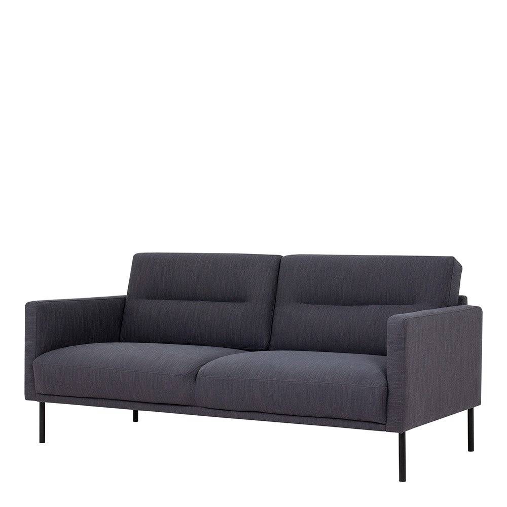 Larvik 2.5 Seater Sofa - Anthracite, Black Legs - Price Crash Furniture