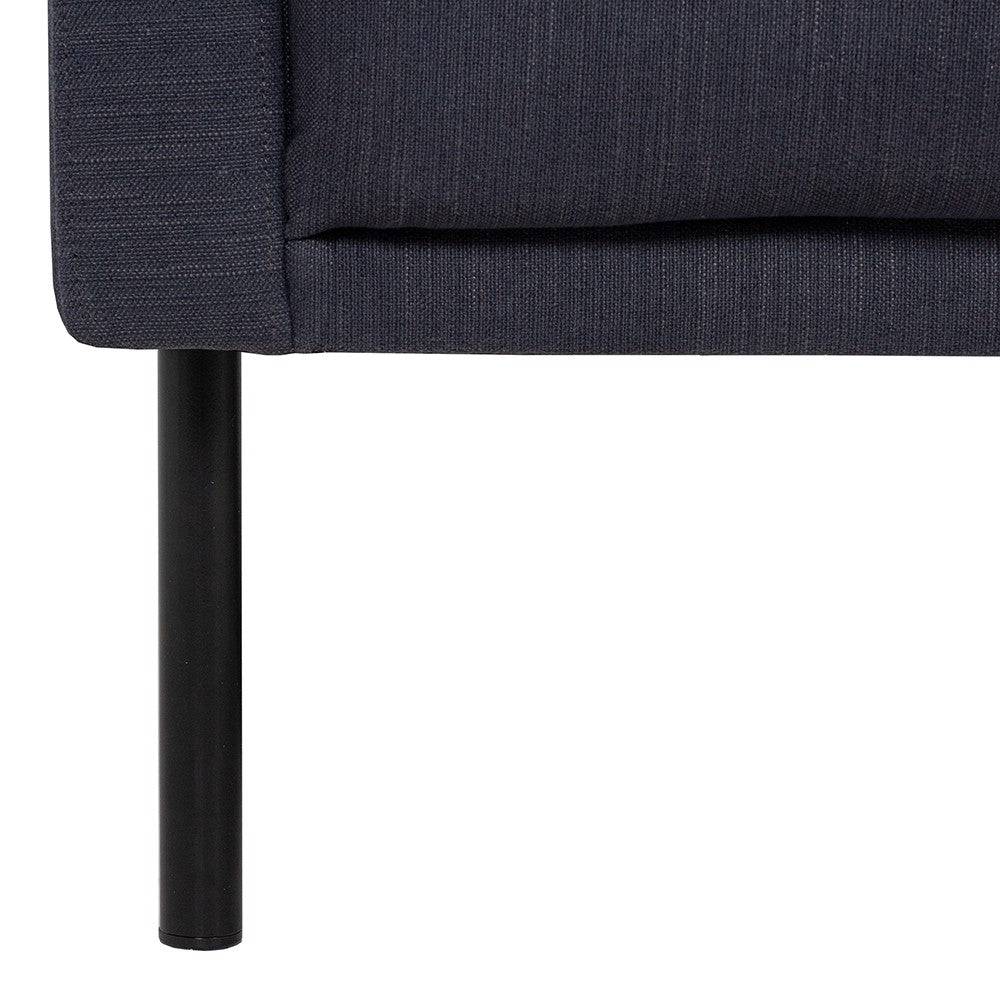 Larvik 2.5 Seater Sofa - Anthracite, Black Legs - Price Crash Furniture