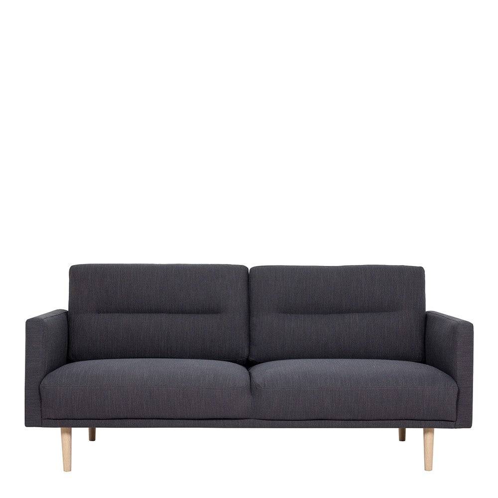 Larvik 2.5 Seater Sofa - Anthracite, Oak Legs - Price Crash Furniture