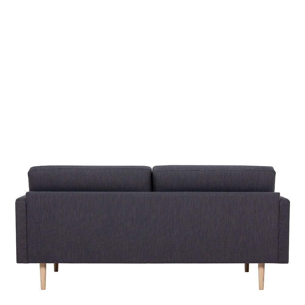 Larvik 2.5 Seater Sofa - Anthracite, Oak Legs - Price Crash Furniture