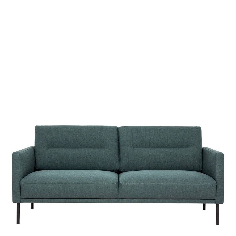 Larvik 2.5 Seater Sofa - Dark Green, Black Legs - Price Crash Furniture