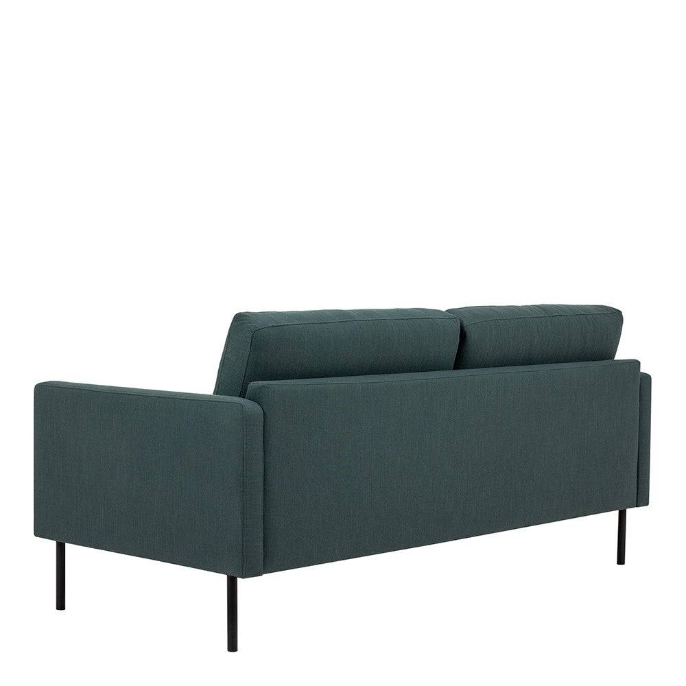 Larvik 2.5 Seater Sofa - Dark Green, Black Legs - Price Crash Furniture