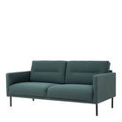 Larvik 2.5 Seater Sofa - Dark Green, Black Legs - Price Crash Furniture