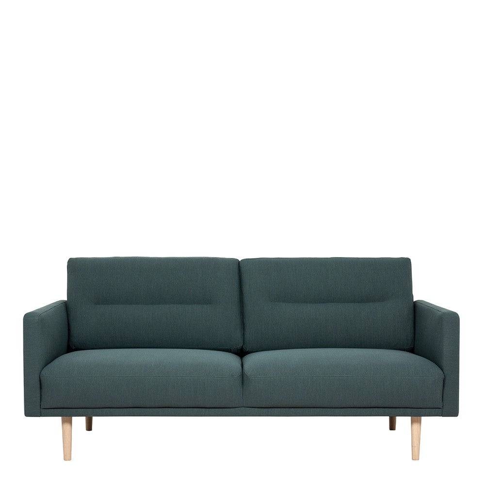 Larvik 2.5 Seater Sofa - Dark Green, Oak Legs - Price Crash Furniture