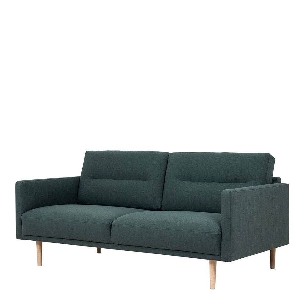 Larvik 2.5 Seater Sofa - Dark Green, Oak Legs - Price Crash Furniture