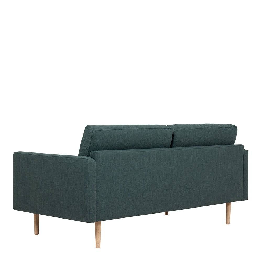 Larvik 2.5 Seater Sofa - Dark Green, Oak Legs - Price Crash Furniture