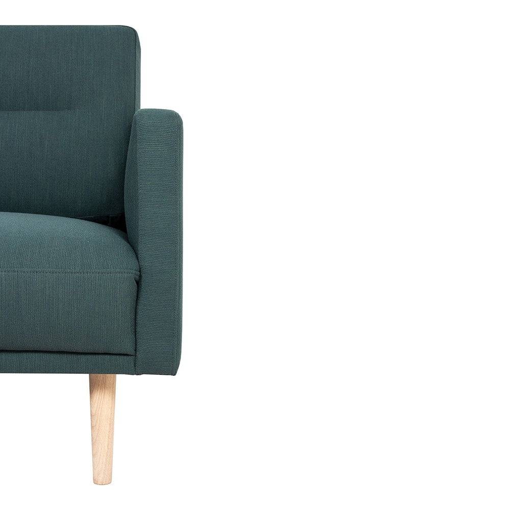 Larvik 2.5 Seater Sofa - Dark Green, Oak Legs - Price Crash Furniture