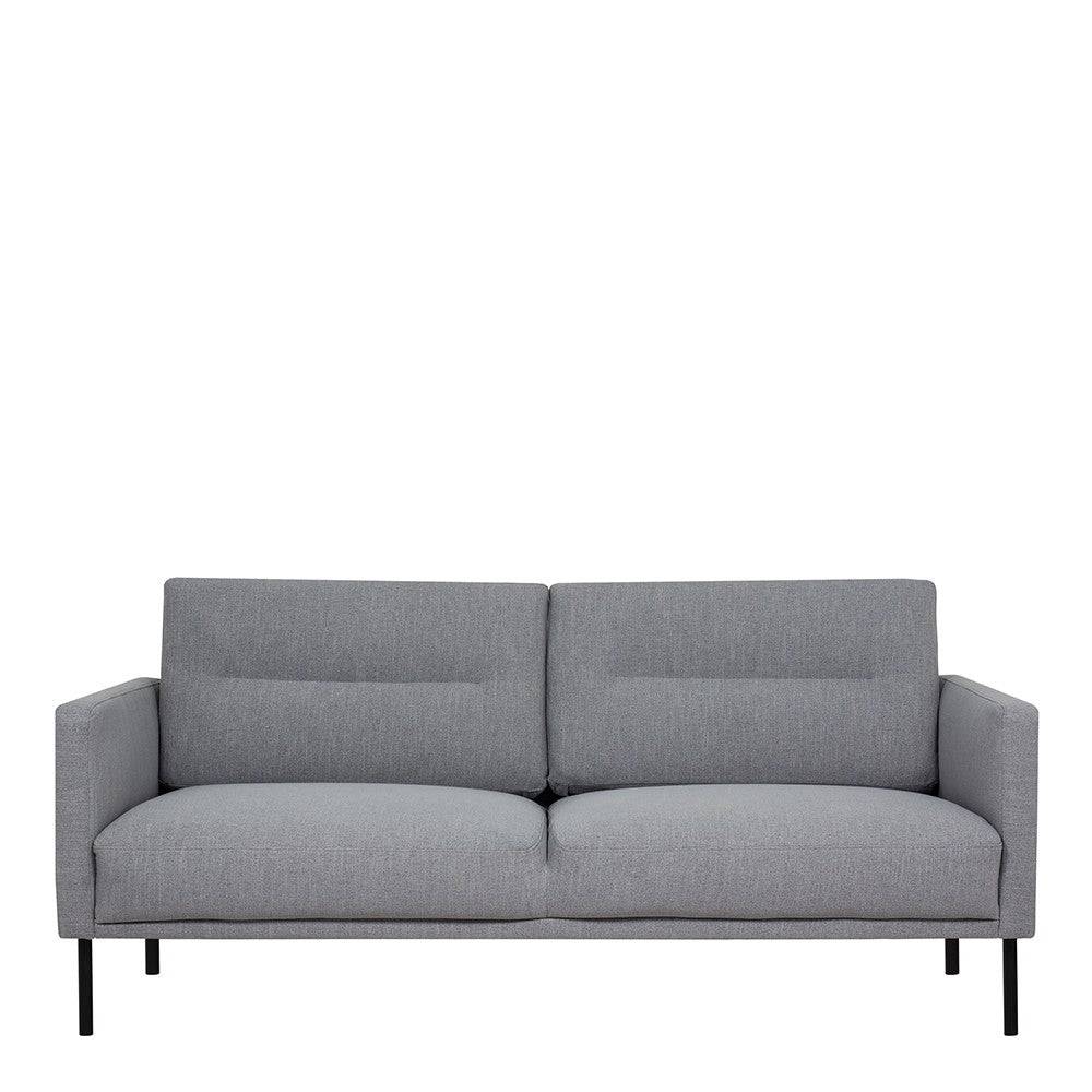 Larvik 2.5 Seater Sofa - Grey, Black Legs - Price Crash Furniture