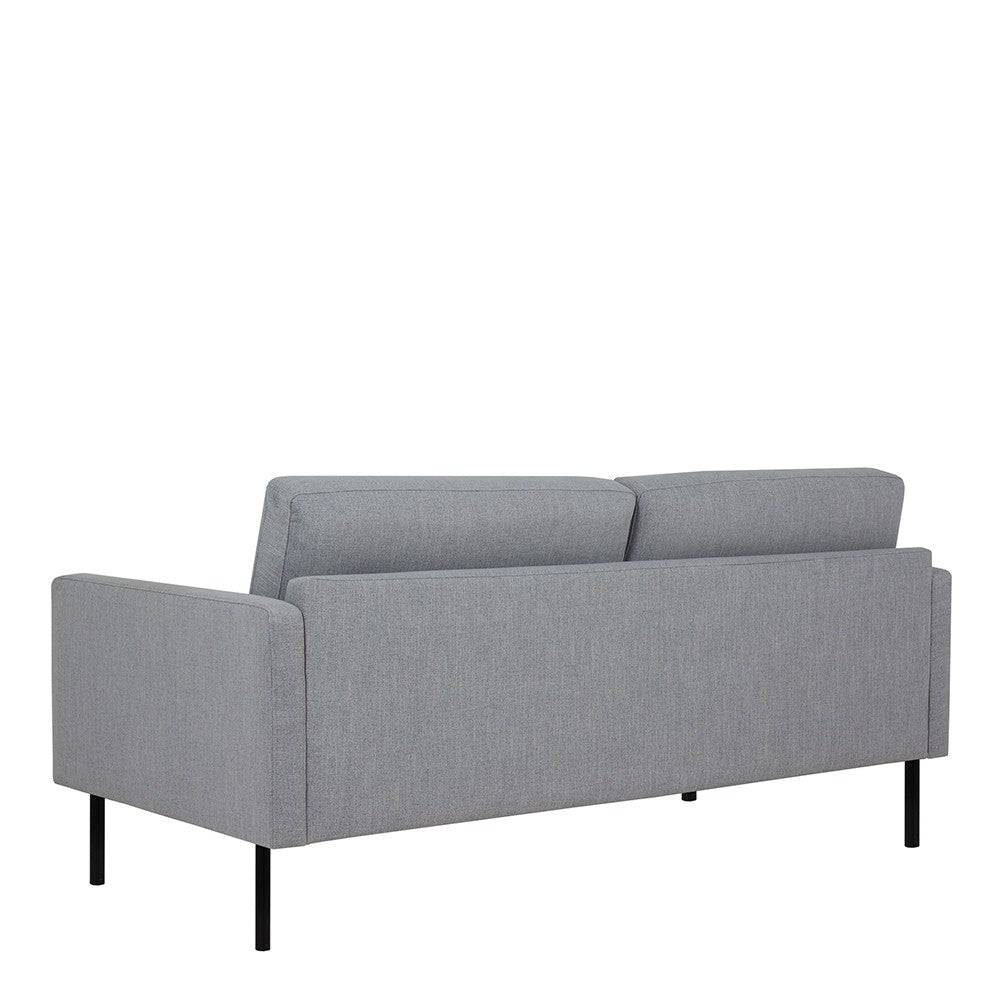 Larvik 2.5 Seater Sofa - Grey, Black Legs - Price Crash Furniture