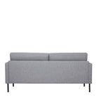 Larvik 2.5 Seater Sofa - Grey, Black Legs - Price Crash Furniture