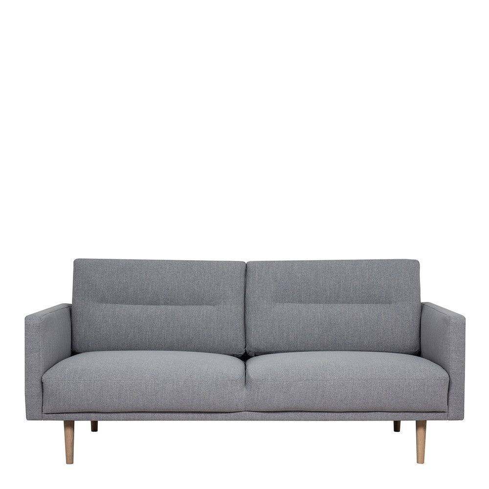 Larvik 2.5 Seater Sofa - Grey, Oak Legs - Price Crash Furniture