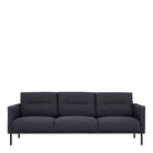 Larvik 3 Seater Sofa - Anthracite, Black Legs - Price Crash Furniture