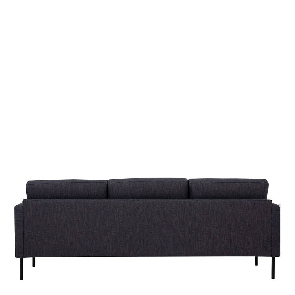 Larvik 3 Seater Sofa - Anthracite, Black Legs - Price Crash Furniture