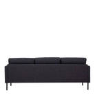 Larvik 3 Seater Sofa - Anthracite, Black Legs - Price Crash Furniture