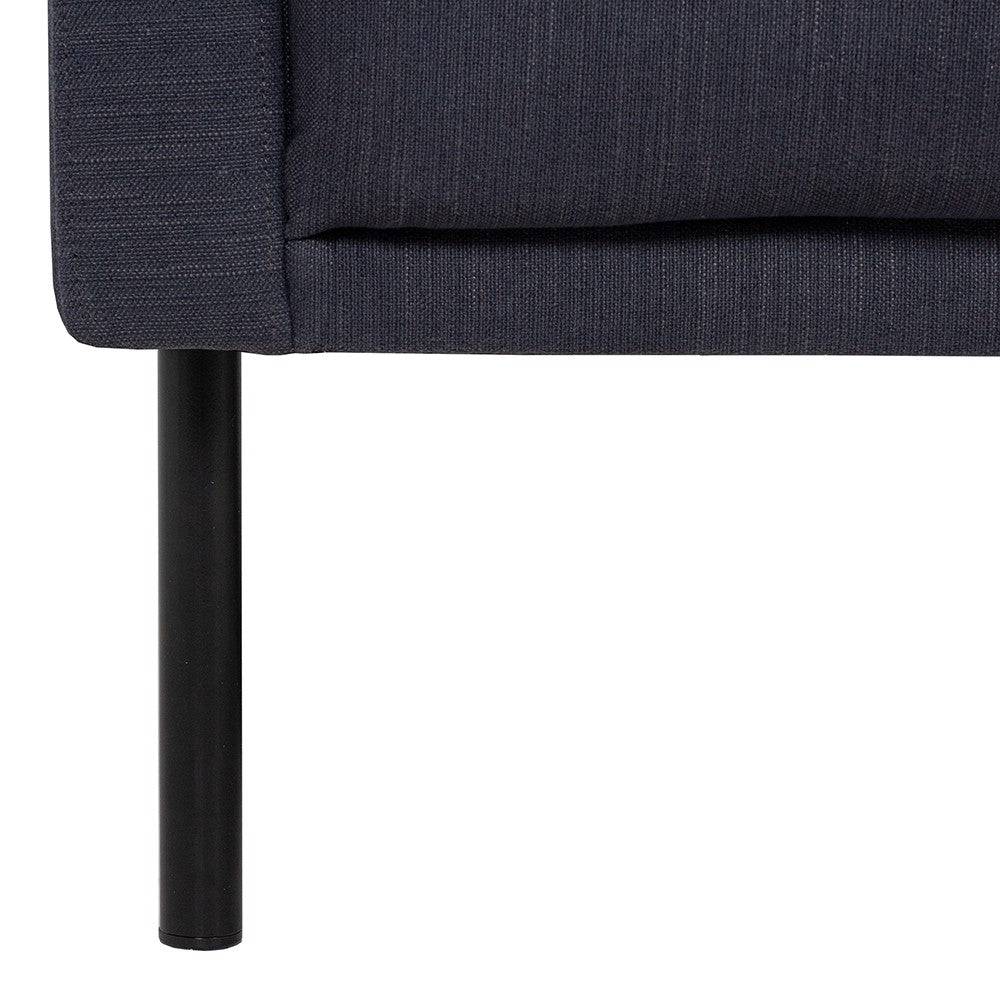 Larvik 3 Seater Sofa - Anthracite, Black Legs - Price Crash Furniture