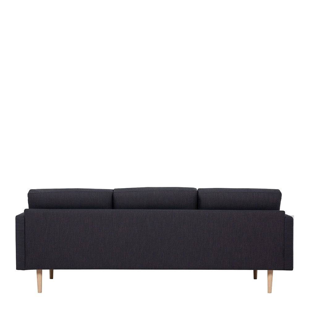 Larvik 3 Seater Sofa - Anthracite, Oak Legs - Price Crash Furniture