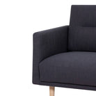 Larvik 3 Seater Sofa - Anthracite, Oak Legs - Price Crash Furniture