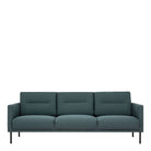 Larvik 3 Seater Sofa - Dark Green, Black Legs - Price Crash Furniture